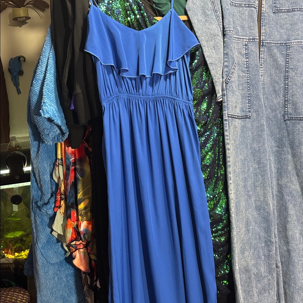 Soprano Royal Blue Ruffle Dress